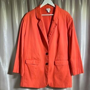 Ava & Viv Bold Orange Blazer